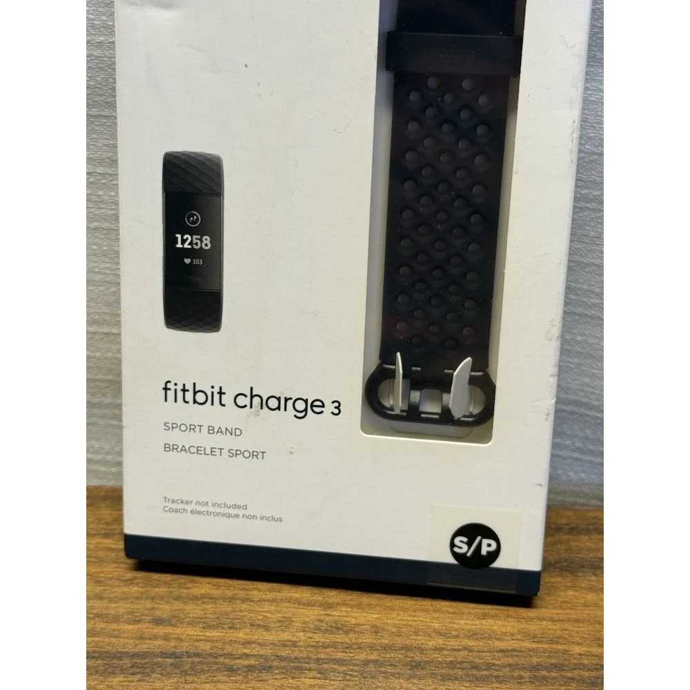 Fitbit Charge 3 Sport Band Size S/P Breathable Black Accessory